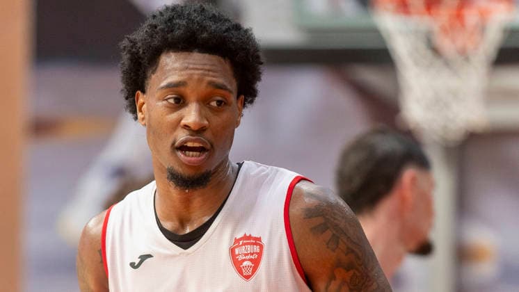 Im Bild: Eddie Colbert III (Wuerzburg Baskets, 0 27.08.2026, Medientraining der Fitness First Wuerzburg Baskets 2026-27, Deutschland, Wuerzburg, Trainingszentrum, Copyright: HMBxMedia xJulienxBecker