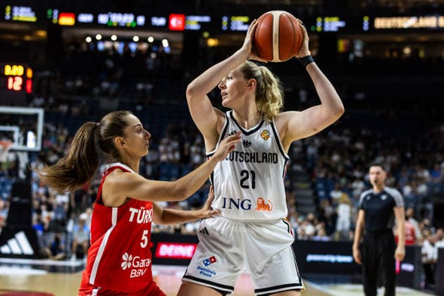 27.08.2026, GER, Testspiel, FIBA Women™s Basketball World Cup 2026 Köln, Deutschland-Türkei Marie Gülich (Deutschland, 21) Köln LANXESS arena Nordrhein-Westfalen Deutschland