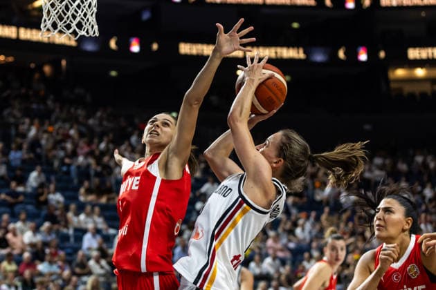 27.08.2026, GER, Testspiel, FIBA Women™s Basketball World Cup 2026 Köln, Deutschland-Türkei Britta Daub (Deutschland, 19) Köln LANXESS arena Nordrhein-Westfalen Deutschland