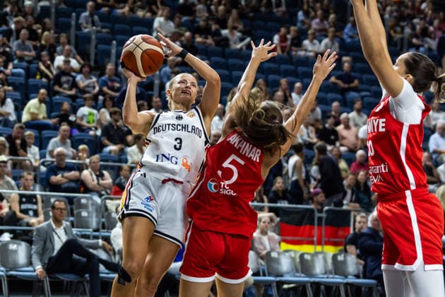 27.08.2026, GER, Testspiel, FIBA Women™s Basketball World Cup 2026 Köln, Deutschland-Türkei Alexandra Wilke (Deutschland, 3) Köln LANXESS arena Nordrhein-Westfalen Deutschland