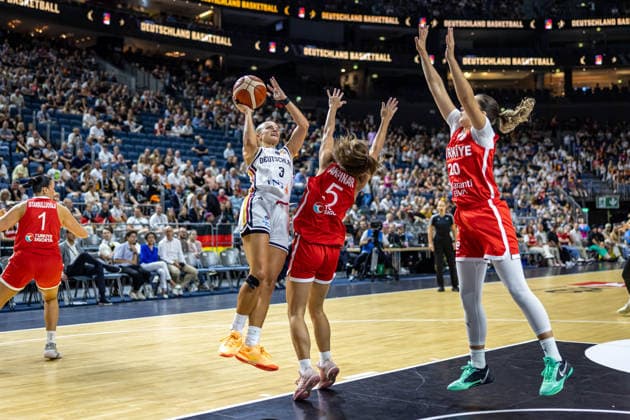 Basketball Köln 27.08.2026 Freundschaftsspiel Testspiel Deutschland (GER) - Türkei (TUR) Alexandra Wilke (Deutschland, No.03)
