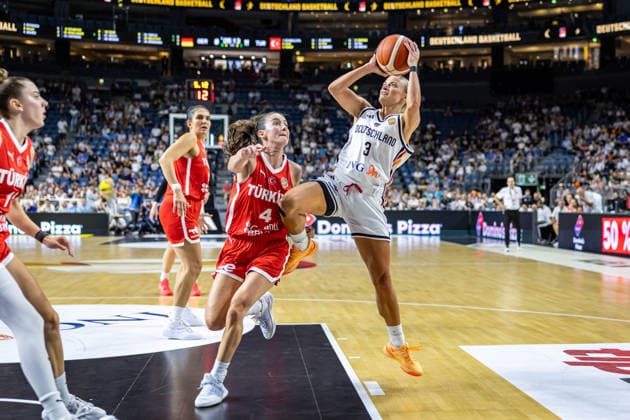Basketball Köln 27.08.2026 Freundschaftsspiel Testspiel Deutschland (GER) - Türkei (TUR) Alexandra Wilke (Deutschland, No.03)