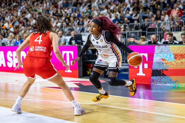 Basketball Köln 27.08.2026 Freundschaftsspiel Testspiel Deutschland (GER) - Türkei (TUR) Alexis Peterson-Smalls (Deutschland, No.01) Peterson