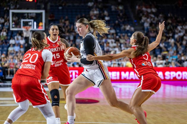 Basketball Köln 27.08.2026 Freundschaftsspiel Testspiel Deutschland (GER) - Türkei (TUR) Luisa Geiselsöder (Deutschland, No.15) Geiselsoder