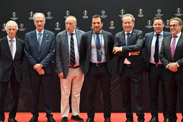 UEFA Champions League 2026 27 league phase draw in Monaco MONACO, MONACO - AUGUST 27: A view from red carpet ahead of the UEFA Champions League 2026 27 League Phase Draw at Grimaldi Forum on August 27, 2026 in Monaco, Monaco. Mustafa Yalcin Anadolu Monaco Monaco. Editorial use only. Please get in touch for any other usage.  Copyright: x2026xAnadoluxMustafaxYalcinx