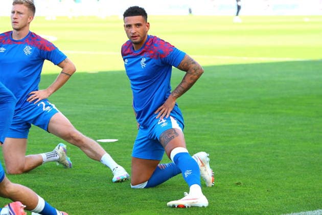 FK Jablonec v Rangers, Conference League, 27 August 2026 Rangers players Ross McCrorie & Ben Godfrey warm up. Jablonec Czech Republic Copyright: xDanxWestwell:xSPORTPIX.ORG.UKx