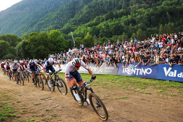 2026 UCI Mountain Bike World Championships Picture by Alex Whitehead SWpix.com - 27 08 2026 - Cycling - 2026 UCI Mountain Bike World Championships - Val di Sole, Trentino, Italy - Cross-country Short Track (XCC) - Men Elite - Charlie Aldridge (Great Britain) Copyright: x xSWpix.comx(t axPhotographyxHubxLtd)xAlexxWhitehead SWpix.comx SWP-3030-20194