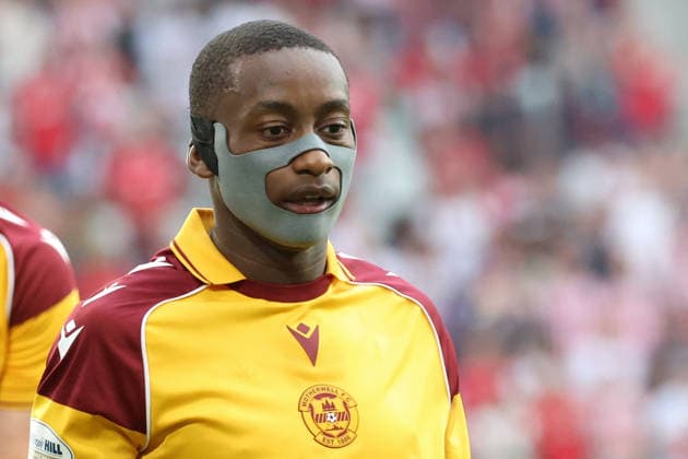 27.08.2026, xrekx, Fussball Conference League Quali, SC Freiburg - FC Motherwell v.l. Tawanda Maswanhise (Motherwell FC) Freiburg