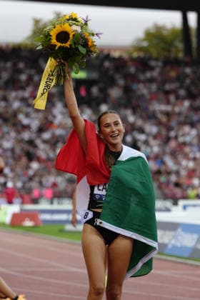 Zürich, Switzerland - August 27: Ludovica Cavalli (ITA) after winning in the 1500m Women during the Wanda Diamond League Weltklasse Zürich at Stadion Letzigrund on August 27, 2026 in Zürich, Switzerland.  Copyright: xKjetilxWaberx xSPPx Sportspressphoto_SPR217141