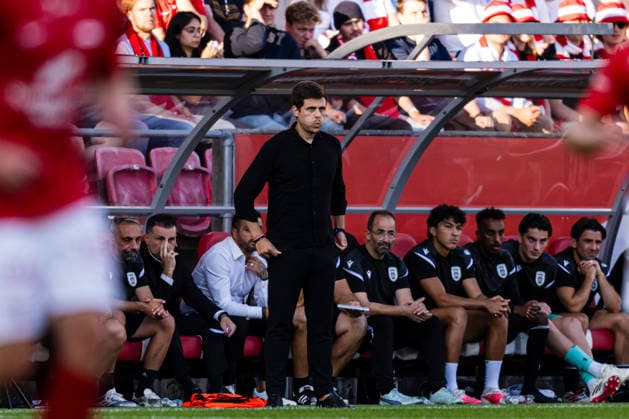 260827 Head coach Alessio Lisci of PAOK during the UEFA Conference League play-off match between Brann and PAOK on August 27, 2026 in Bergen. Photo: Marius Simensen BILDBYRAN COP 238 bbeng brann football fotball fotboll paok play-off skb soccer uecl uefa conference league Copyright: MARIUSxSIMENSEN BB260827BB609