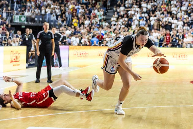 27.08.2026, GER, Testspiel, FIBA Women™s Basketball World Cup 2026 Köln, Deutschland-Türkei Lina Sontag (Deutschland, 24) Köln LANXESS arena Nordrhein-Westfalen Deutschland