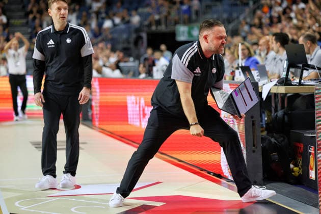 v.l. Olaf Lange (Deutschland Damen Trainer), Stefan Moeller (Deutschland Damen CoTrainer) Deutschland vs. Tuerkei, Basketball, DBB, Frauen, Freundschaftsspiel, 27.08.2026 Deutschland vs. Tuerkei, Basketball, DBB, Frauen, Freundschaftsspiel, 27.08.2026 Koeln Copyright: xEibner-Pressefotox xThomasxStoeckerx EP_TSR