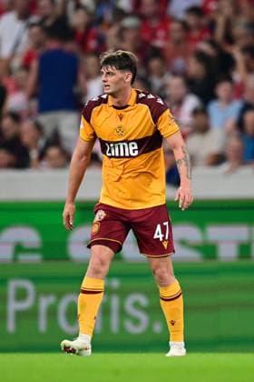 Seb Palmer-Houlden of Motherwell Freiburg v Motherwell, UEFA Conference League, Play-Off Round, Second Leg, Football, Europa-Park-Stadion, Freiburg, Germany - 27 Aug 2026Freiburg Europa-Park-Stadion Germany  Copyright: xMaxxKrause Shutterstockx 17118930cc