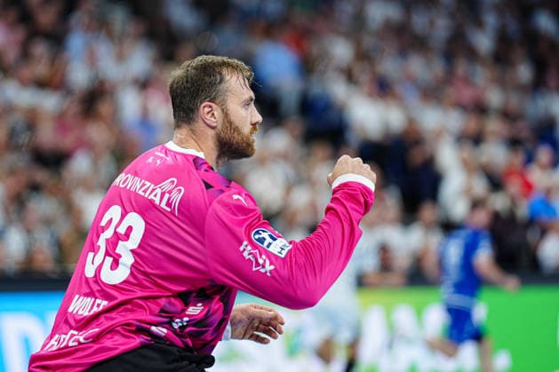 Jubel nach Parade Andreas Wolff (THW Kiel, 33) GER, THW Kiel vs. TBV Lemgo-Lippe, Handball, 1. Bundesliga, Spieltag 1, Saison 2026 2027, 27.08.2026 GER, THW Kiel vs. TBV Lemgo-Lippe, Handball, 1. Bundesliga, Spieltag 1, Saison 2026 2027, 27.08.2026 Kiel Copyright: xEibner-Pressefoto MarcelxvonxFehrnx EP_MFN