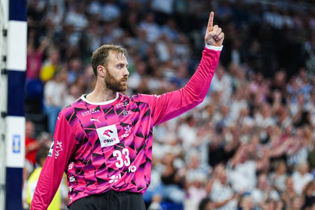 Torjubel Andreas Wolff (THW Kiel, 33) GER, THW Kiel vs. TBV Lemgo-Lippe, Handball, 1. Bundesliga, Spieltag 1, Saison 2026 2027, 27.08.2026 GER, THW Kiel vs. TBV Lemgo-Lippe, Handball, 1. Bundesliga, Spieltag 1, Saison 2026 2027, 27.08.2026 Kiel *** Andreas Wolff (THW Kiel) celebrates a goal, 33 GER, THW Kiel vs. TBV Lemgo Lippe, Handball, 1st Bundesliga, Matchday 1, 2026–2027 Season, August 27, 2026 GER, THW Kiel vs. TBV Lemgo Lippe, Handball, Bundesliga 1, Matchday 1, 2026–2027 season, August 27, 2026 Kiel Copyright: xEibner-Pressefoto MarcelxvonxFehrnx EP_MFN