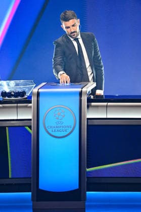David Villa lors du tirage au sort de la phase de ligue de l’édition 2026-2027 de la Ligue des champions au Grimaldi Forum de Monaco, le 27 août 2026. Bruno Bebert Bestimage Photocallt ahead of the draw at Grimaldi Forum on August 27, 2026 in Monaco. Monaco Monaco  Copyright: xBrunoxBebertx xBestimagexBrunoxBebertx xBestimagex