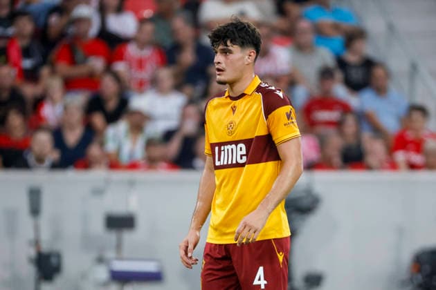 Jamie Knight-Lebel (Motherwell FC, 04) , Deutschland, Fussball, UEFA Conference League, Play-offs, 2026 2027, SC Freiburg vs. Motherwell FC, 27.08.2026, Freiburg im Breisgau Europa-Park Stadion Deutschland Copyright: xGrantxHubbsx