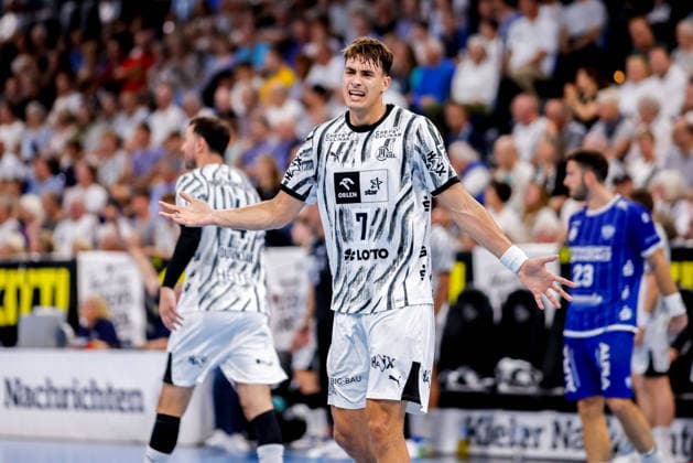 Kiel, 27. August 2026 - Handball, 1. Bundesliga 2026 27, THW Kiel - TBV Lemgo Lippe: Julian Köster (THW Kiel, 7)