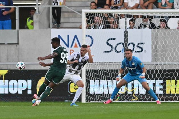 Football Conference League second leg of 4th qualifying round match: FC Hradec Kralove vs Panathinaikos Athens in Hradec Kralove, Czech Republic, August 27, 2026. From left Levi Garcia of Panathinaikos Athens. (CTKxPhoto JosefxVostarek) CTKPhotoP2026082707595  CTKPhotoP2026082707595