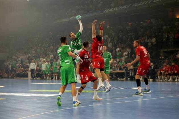 RECORD DATE NOT STATED Handball, 1. Handball-Bundesliga, Füchse Berlin - MT Melsungen (27.08.2026, Max-Schmeling-Halle, Berlin): Wurf aufs Tor - 19, Mathias Gidsel Handball, 1. Handball-Bundesliga, Füchse Berlin - MT Melsungen (27.08.2026, Max-Schmeling-Halle, Berlin): Wurf aufs Tor - 19, Mathias Gidsel Copyright: xBEAUTIFULxSPORTS E.Schneiderx