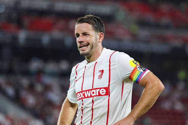 Christian Günter, Gunter (SC Freiburg, 30) , Deutschland, Fussball, UEFA Conference League, Play-offs, 2026 2027, SC Freiburg vs. Motherwell FC, 27.08.2026, Freiburg im Breisgau Europa-Park Stadion Deutschland Copyright: xGrantxHubbsx
