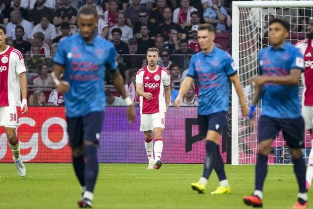 AMSTERDAM , 27-08-2026 , JohanCruijff ArenA , season 2026 2027 , UEFA Conference League play-off football . Match between Ajax and FC Sion, Picture shows Ajax player Youri Regeer Ajax - Sion  x206095211x Copyright: