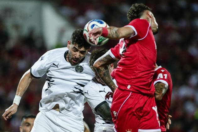 IPA87840896 - OFI s Christos Shelis in action during the Europa League playoff match between PFC CSKA and OFI Crete FC at Vasil Levski National Stadium in Sofia, Bulgaria, on August 27, 2026  Copyright: xIvanxSxIvanov IPAxSportx xx 87840896