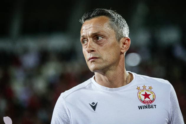 SOCCER - UEFA Europa League - Qualifiers - PFC CSKA vs. OFI Crete FC Photo by IPA ABACAPRESS.COM87840898 - CSKA head coach Hristo Yanev before the Europa League playoff match between PFC CSKA and OFI Crete FC at Vasil Levski National Stadium in Sofia, Bulgaria, on August 27, 2026 Sofia Bulgaria  Copyright: xIPAxSport ABACAx