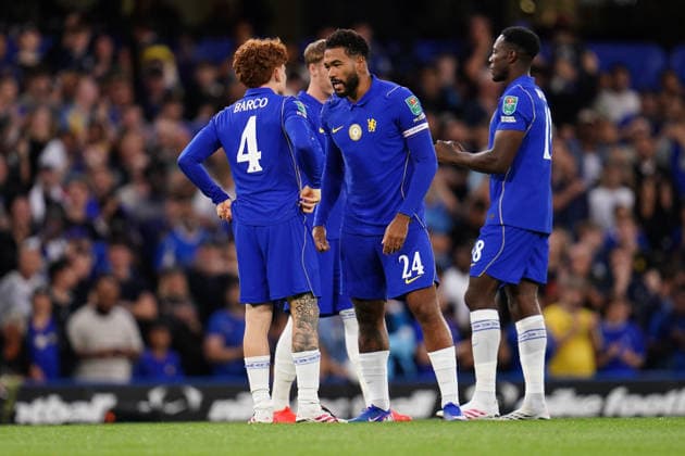 Carabao Cup round 2 Chelsea v Luton Town Chelsea players before kick off during the Carabao Cup round 2 match Chelsea vs Luton Town at Stamford Bridge, London, United Kingdom on 27 August 2026 (Photo by Harvey Murphy News Images) Copyright: xHarveyxMurphy NewsxImagesx
