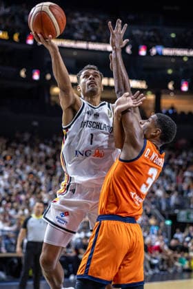 Basketball Köln 27.08.2026 WM Qualifikation Deutschland (GER) - Niederlande (NED) Oscar da Silva (Deutschland, No.01)