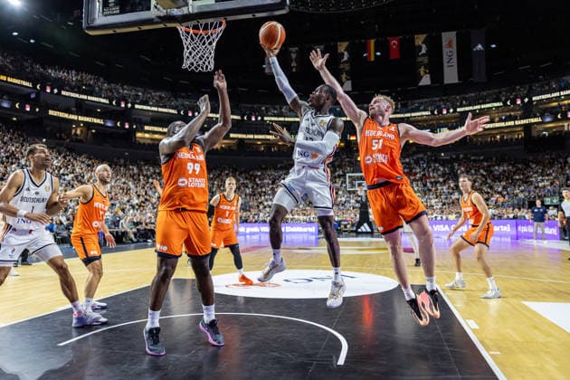 Basketball Köln 27.08.2026 WM Qualifikation Deutschland (GER) - Niederlande (NED) Dennis Schröder Schroeder (Deutschland, No.17) Schröder Schroder