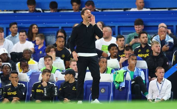 Xabi Alonso manager of Chelsea Chelsea v Luton Town, EFL Carabao Cup, Second Round, Football, Stamford Bridge, London, UK - 27 Aug 2026London Stamford Bridge United Kingdom EDITORIAL USE ONLY No use with unauthorised audio, video, data, fixture lists, club league logos or live services. Online in-match use limited to 120 images, no video emulation. No use in betting, games or single club league player publications.  Copyright: xMichaelxZemanek Shutterstockx 17118945t