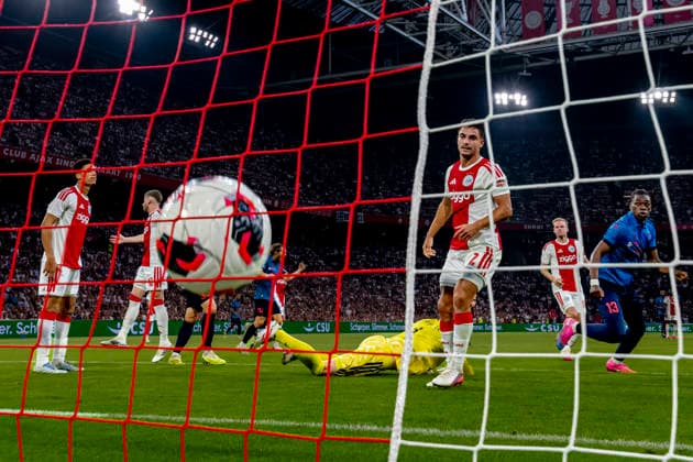 AMSTERDAM FC Sion striker Winsley Boteli scores the 1 2 goal during the UEFA Conference League match at the Johan Cruijff ArenA on 27 August 2026 in Amsterdam, the Netherlands. (Photo by DeFodi Images) -