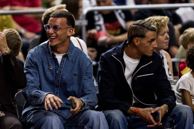 COLOGNE, GERMANY - AUGUST 27: Said and Malek el Mala (1. FC Koeln) courtside during a FIBA World Cup European Qualifiers match between Germany vs. Netherlands at Lanxess arena on August 27, 2026 in Cologne, Germany. North Rhine Westphalia Germany Copyright: xSteffiexWunderlx