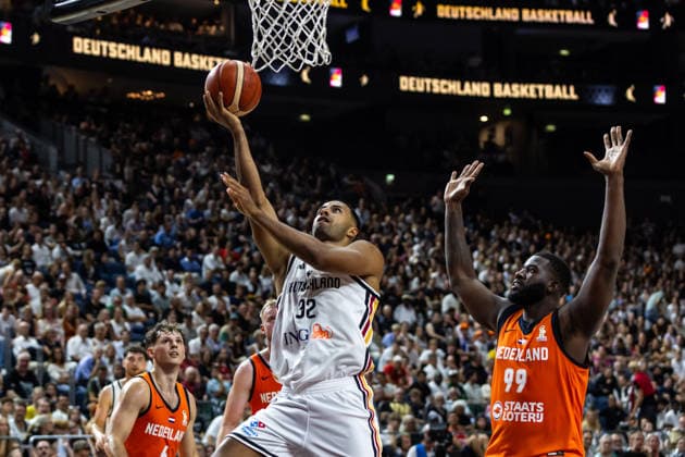 27.08.2026, GER, FIBA ‹Basketball World Cup 2027, European Qualifiers Köln, Deutschland-Türkei Johannes Thiemann (Deutschland, 32) Köln LANXESS arena Nordrhein-Westfalen Deutschland