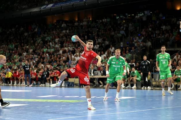 RECORD DATE NOT STATED Handball, 1. Handball-Bundesliga, Füchse Berlin - MT Melsungen (27.08.2026, Max-Schmeling-Halle, Berlin): Sieben Meter Wurf - 18, Florian Drosten Handball, 1. Handball-Bundesliga, Füchse Berlin - MT Melsungen (27.08.2026, Max-Schmeling-Halle, Berlin): Sieben Meter Wurf - 18, Florian Drosten Copyright: xBEAUTIFULxSPORTS E.Schneiderx