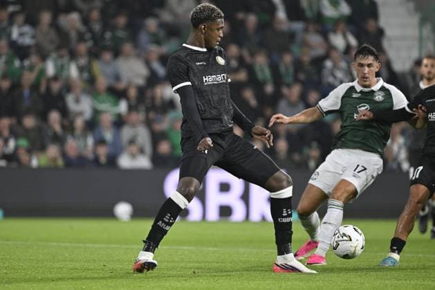 Gent s Josue Vergara pictured in action during a soccer game between Scottish team Hibernian FC and Belgian soccer team KAA Gent, Thursday 27 August 2026 in Edinburgh, on the return leg of the play-off round for the UEFA Conference League league phase. TOMxGOYVAERT  x184511097x