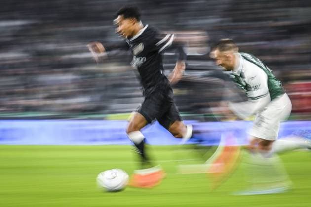 Gent s Momodou Lamin Sonko pictured in action during a soccer game between Scottish team Hibernian FC and Belgian soccer team KAA Gent, Thursday 27 August 2026 in Edinburgh, on the return leg of the play-off round for the UEFA Conference League league phase. TOMxGOYVAERT  x184511724x