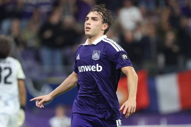 %items a soccer game between Belgian soccer team RSC Anderlecht and Kazakh Kairat Almaty, Thursday 27 August 2026 in Brussels, in on the return leg of the play-off round for the UEFA Europa League phase. VIRGINIExLEFOUR  x0865069037stx