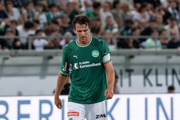 Fussball, UEFA Conference League Qualifikation: FC St. Gallen 1879 vs. FC Nordsjaelland, Donnerstag, 27.08.2026 (Berit Sitterstadion, St. Gallen, Schweiz); Lukas Görtler (16, FC St. Gallen) Copyright: xValentinxDomgjonix