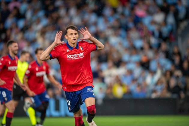 ESP : RC Celta v CA Osasuna LaLiga EA Sports Ante Budimir SCORE SECOND GOAL during LaLiga EA Sports between RC Celta v CA Osasuna on August 27, 2026 , played at ABANCA Balaidos Stadium , Spain Copyright: xLuisxLorenzox