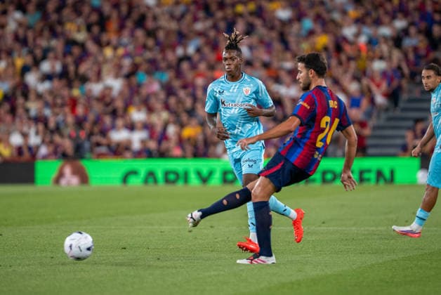 ESP: LaLiga EA Sports FC Barcelona, Barca v Athletic Bilbao Nico Williams of Athletic during LaLiga EA Sports between FC Barcelona v Athletic Bilbao played at Spotify Camp Nou Stadium in Barcelona on August 27, 2026 in Spain Spain Futbol Copyright: xAgenciaxLOFx
