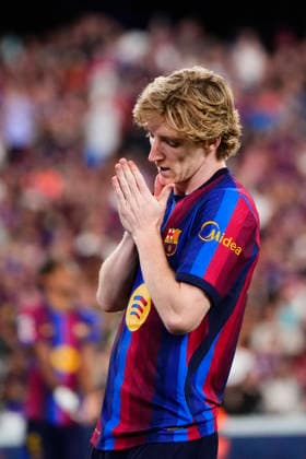 FC Barcelona, Barca v Athletic Club - LaLiga EA Sports 2026 27 Anthony Gordon left winger of Barcelona and England lament a failed occasion during the La Liga EA Sports 2026 27 match between FC Barcelona and Athletic Club at Spotify Camp Nou on August 27, 2026 in Barcelona, Spain. Barcelona Spain  Copyright: xJosexBretonx originalFilename:bretonhernandez-fcbarcel260827_npwto.jpg