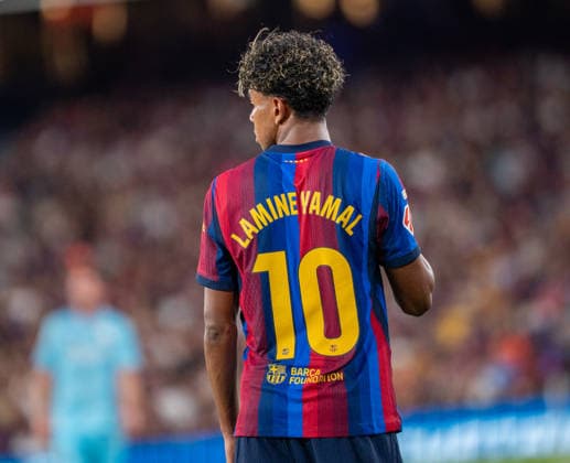 ESP: LaLiga EA Sports FC Barcelona, Barca v Athletic Bilbao Lamine Yamal of FC Barcelona during LaLiga EA Sports between FC Barcelona v Athletic Bilbao played at Spotify Camp Nou Stadium in Barcelona on August 27, 2026 in Spain Spain Futbol Copyright: xAgenciaxLOFx