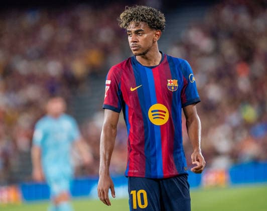 ESP: LaLiga EA Sports FC Barcelona, Barca v Athletic Bilbao Lamine Yamal of FC Barcelona during LaLiga EA Sports between FC Barcelona v Athletic Bilbao played at Spotify Camp Nou Stadium in Barcelona on August 27, 2026 in Spain Spain Futbol Copyright: xAgenciaxLOFx
