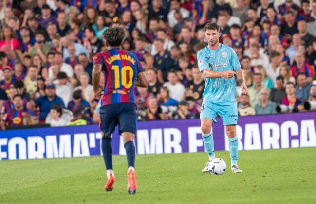 ESP: LaLiga EA Sports FC Barcelona, Barca v Athletic Bilbao Aymeric Laporte of Athletic during LaLiga EA Sports between FC Barcelona v Athletic Bilbao played at Spotify Camp Nou Stadium in Barcelona on August 27, 2026 in Spain Spain Futbol Copyright: xAgenciaxLOFx