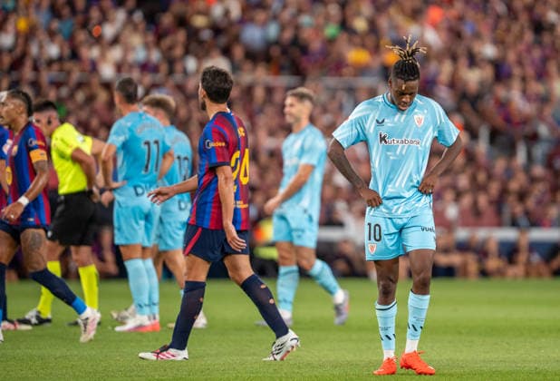 ESP: LaLiga EA Sports FC Barcelona, Barca v Athletic Bilbao Nico Williams of Athletic during LaLiga EA Sports between FC Barcelona v Athletic Bilbao played at Spotify Camp Nou Stadium in Barcelona on August 27, 2026 in Spain Spain Futbol Copyright: xAgenciaxLOFx