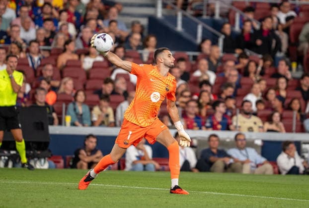 ESP: LaLiga EA Sports FC Barcelona, Barca v Athletic Bilbao Joan Garcia of FC Barcelona during LaLiga EA Sports between FC Barcelona v Athletic Bilbao played at Spotify Camp Nou Stadium in Barcelona on August 27, 2026 in Spain Spain Futbol Copyright: xAgenciaxLOFx