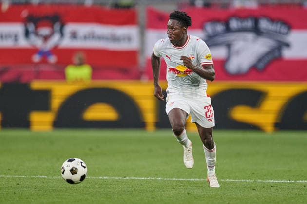 Salzburg, Österreich 27. August 2026: UEFA Europa League - 2026 2027 - Play-offs - Rückspiel - FC Red Bull Salzburg gegen Mjällby AIF Im Bild: Edmund Baidoo (RB) Red Bull Arena Copyright: xFotostandx xWassmuthx