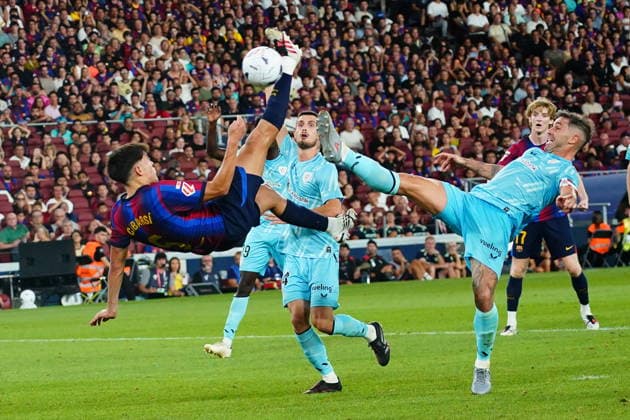 during the La Liga EA Sports match between FC Barcelona, Barca and Athletic Club de Bilbao played at Spotify Camp Nou Stadium on 27 Aug 2026 in Barcelona, Spain. (Photo by Bagu Blanco PRESSINPHOTO) Copyright: xBaguxBlancox xPRESSINPHOTOx